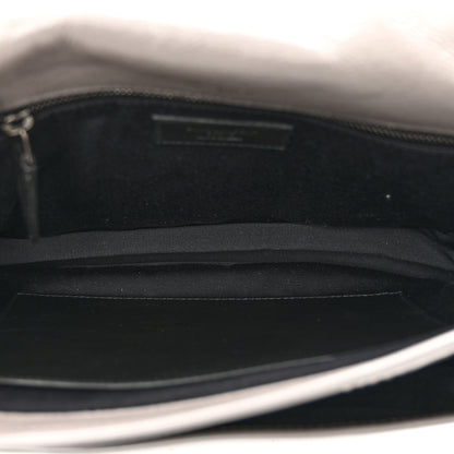 Saint Laurent Crinkled Calfskin Matelasse Monogram Medium Niki Chain Satchel Fog 6 of 12