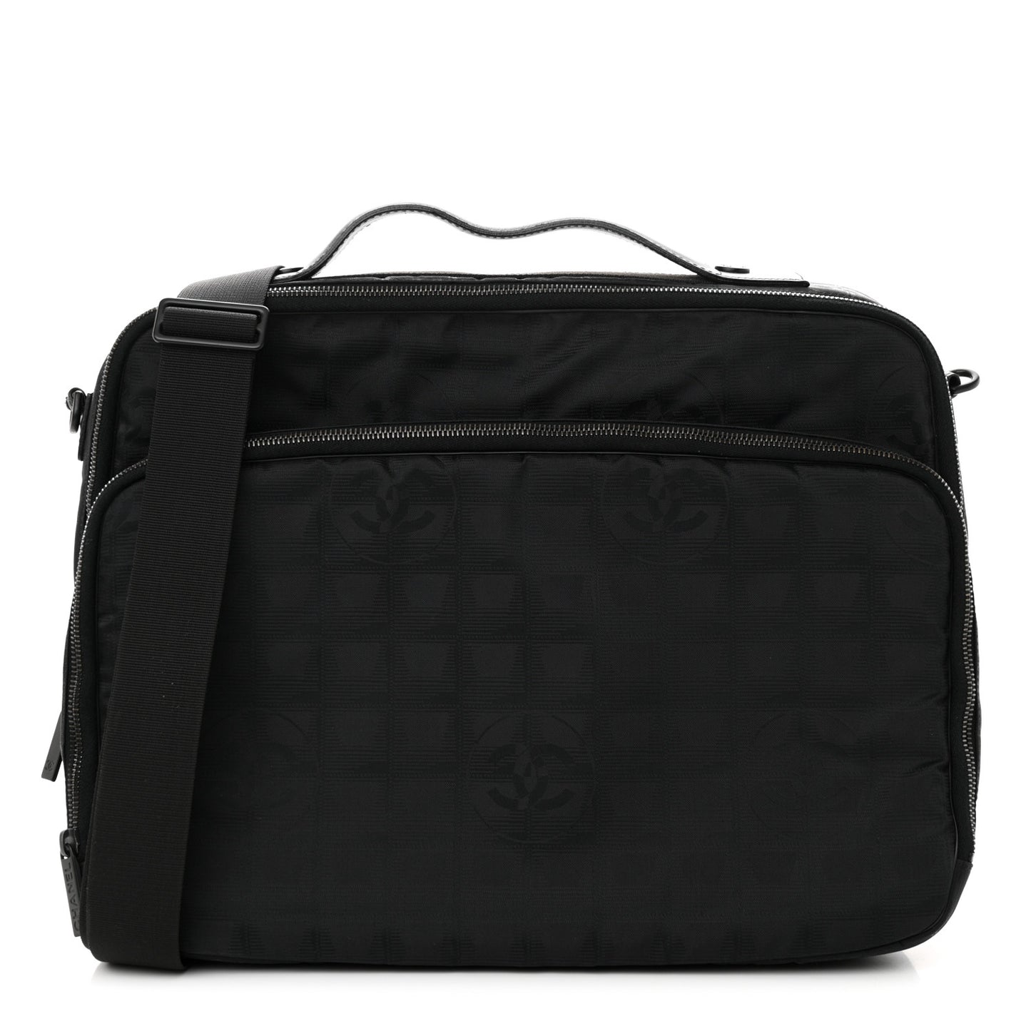 Nylon Travel Laptop Briefcase Black