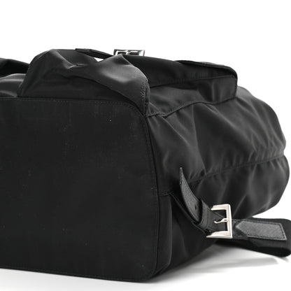 Prada Tessuto Nylon Saffiano Medium Backpack Black 9 of 10