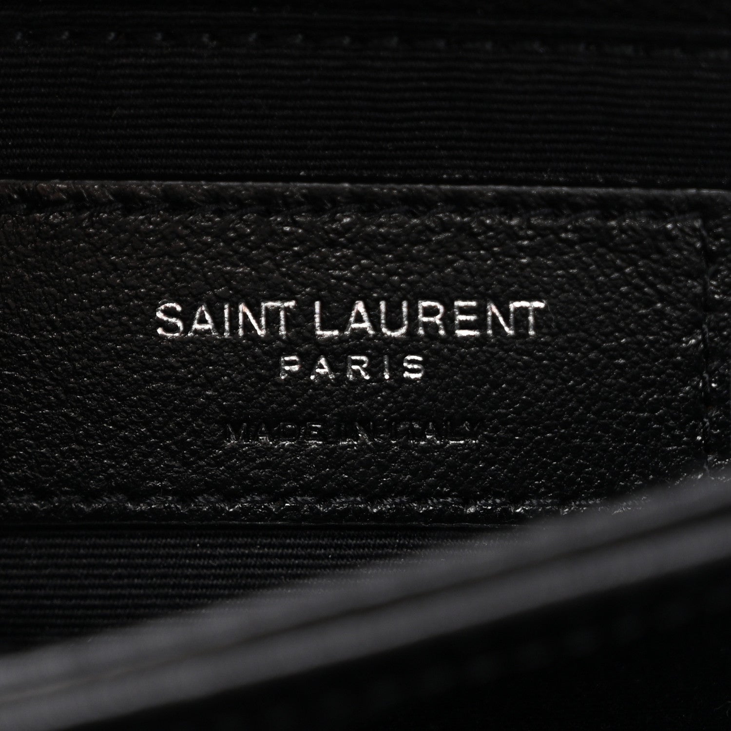 Saint Laurent Calfskin Y Quilted Monogram Toy Loulou Crossbody Bag Black 6 of 13