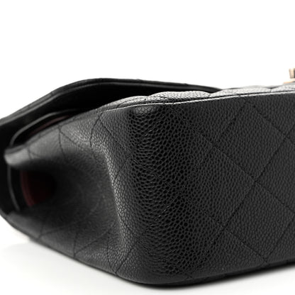 Chanel Caviar Quilted Jumbo Double Flap Black 9 of 11