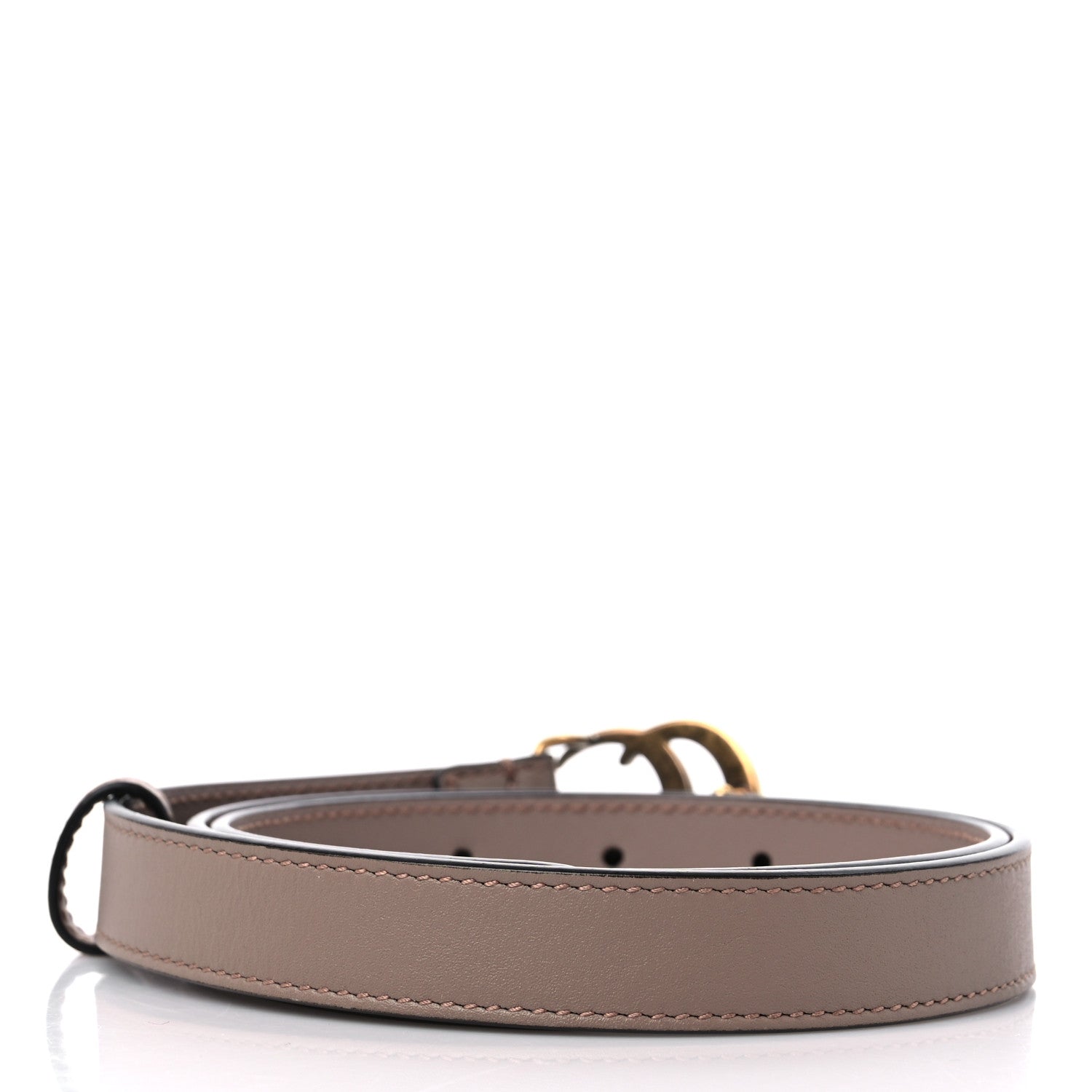 Gucci Calfskin Double G 20mm Belt 80 32 Porcelain Rose 2 of 4