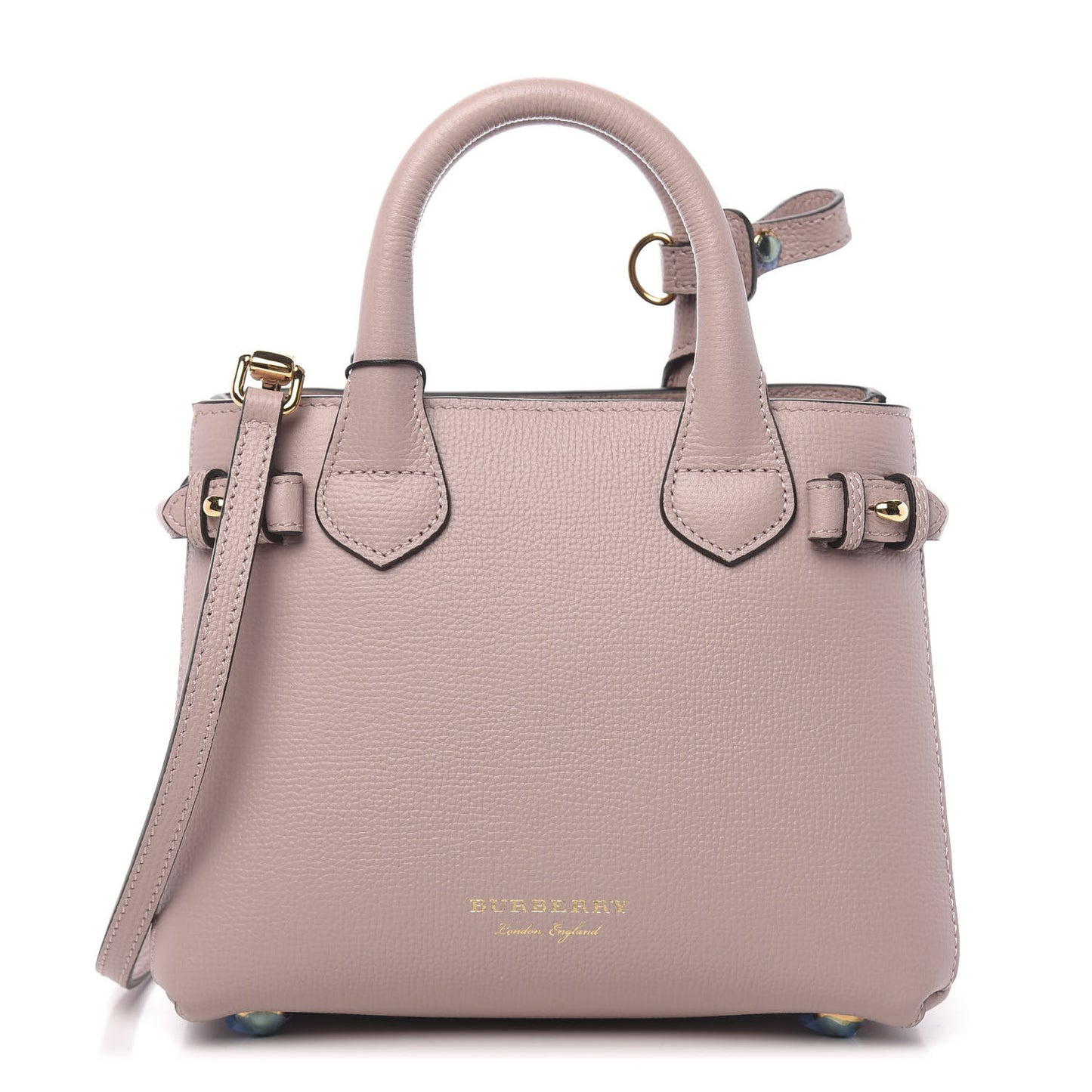 Grainy Calfskin House Check Baby Banner Tote Pale Orchid