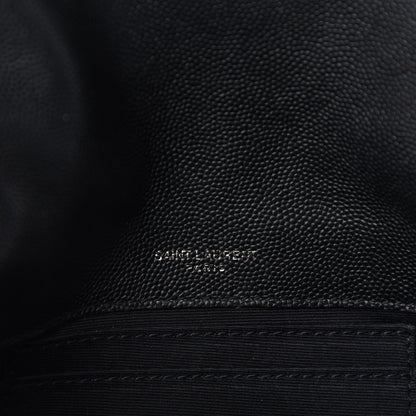 Saint Laurent Grain De Poudre Monogram Toy West Hollywood Fold-Over Bag Black 9 of 11