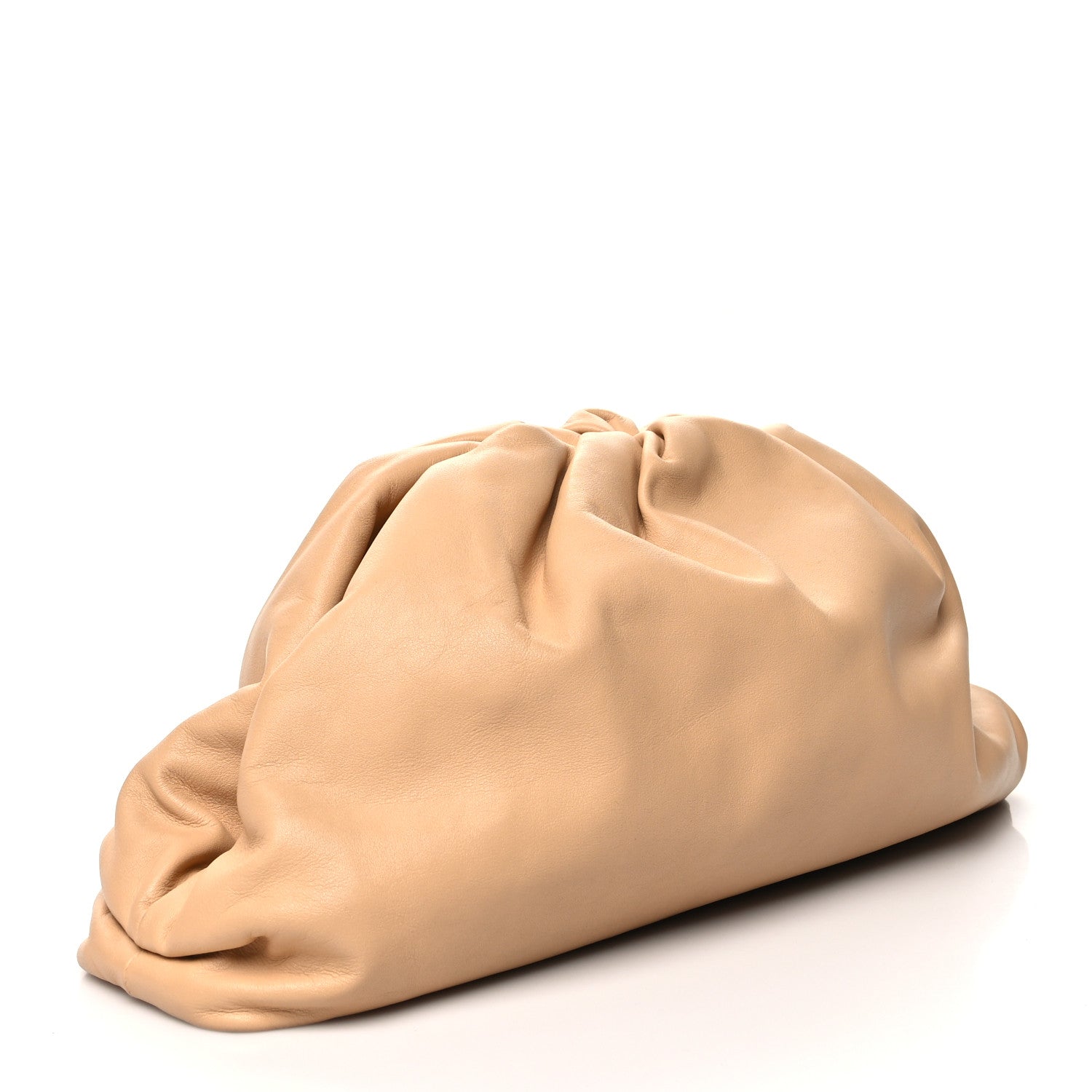 Bottega Veneta Smooth Butter Calf The Pouch Oversized Clutch Nude 3 of 12