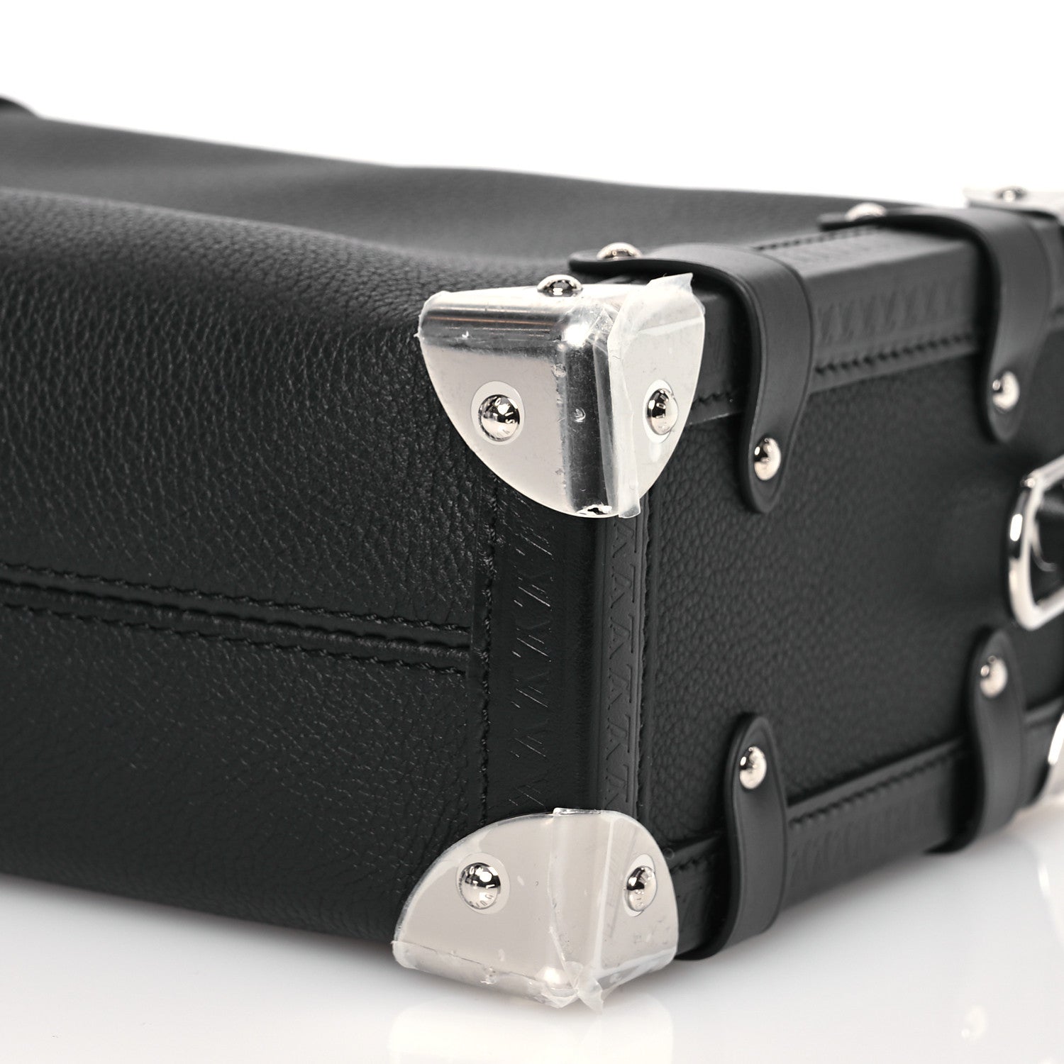 Louis Vuitton Calfskin Side Trunk MM Black 9 of 15