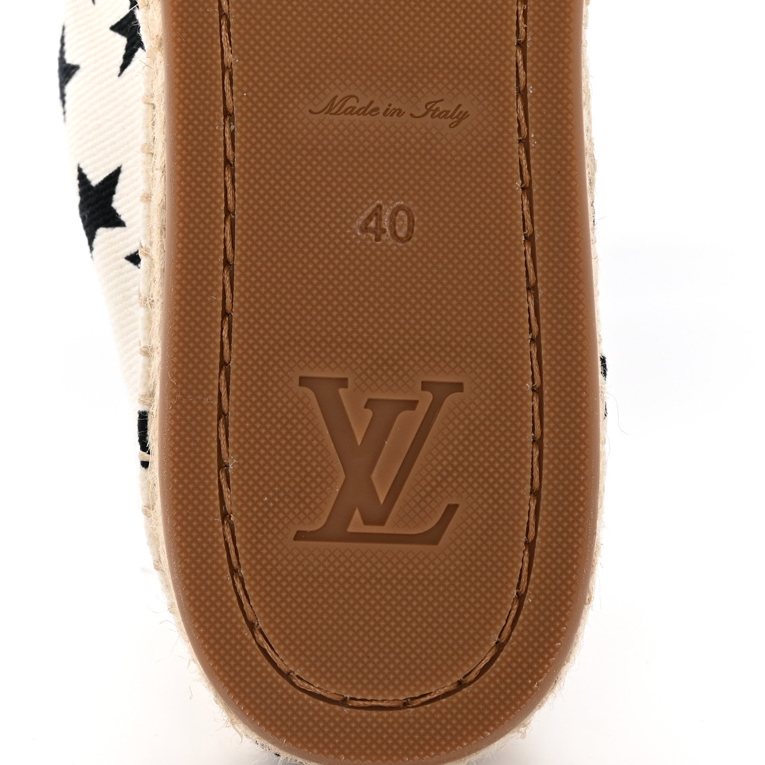 Louis Vuitton Starboard Espadrille Flats 40 White Black 6 of 10