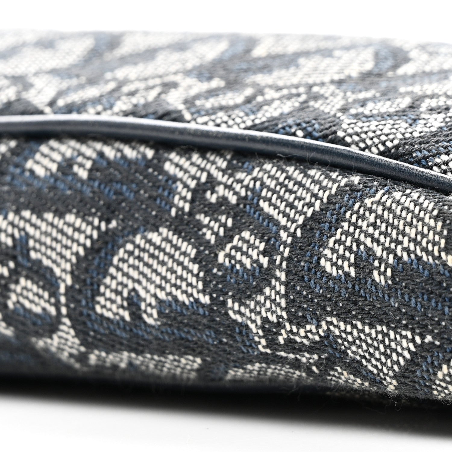 Christian Dior Monogram Mini Saddle Pochette Navy 10 of 12