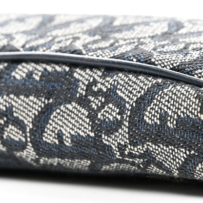 Christian Dior Monogram Mini Saddle Pochette Navy 10 of 12