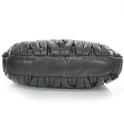 Miu Miu Leather Matelasse Coffer Hobo Black 4 of 10