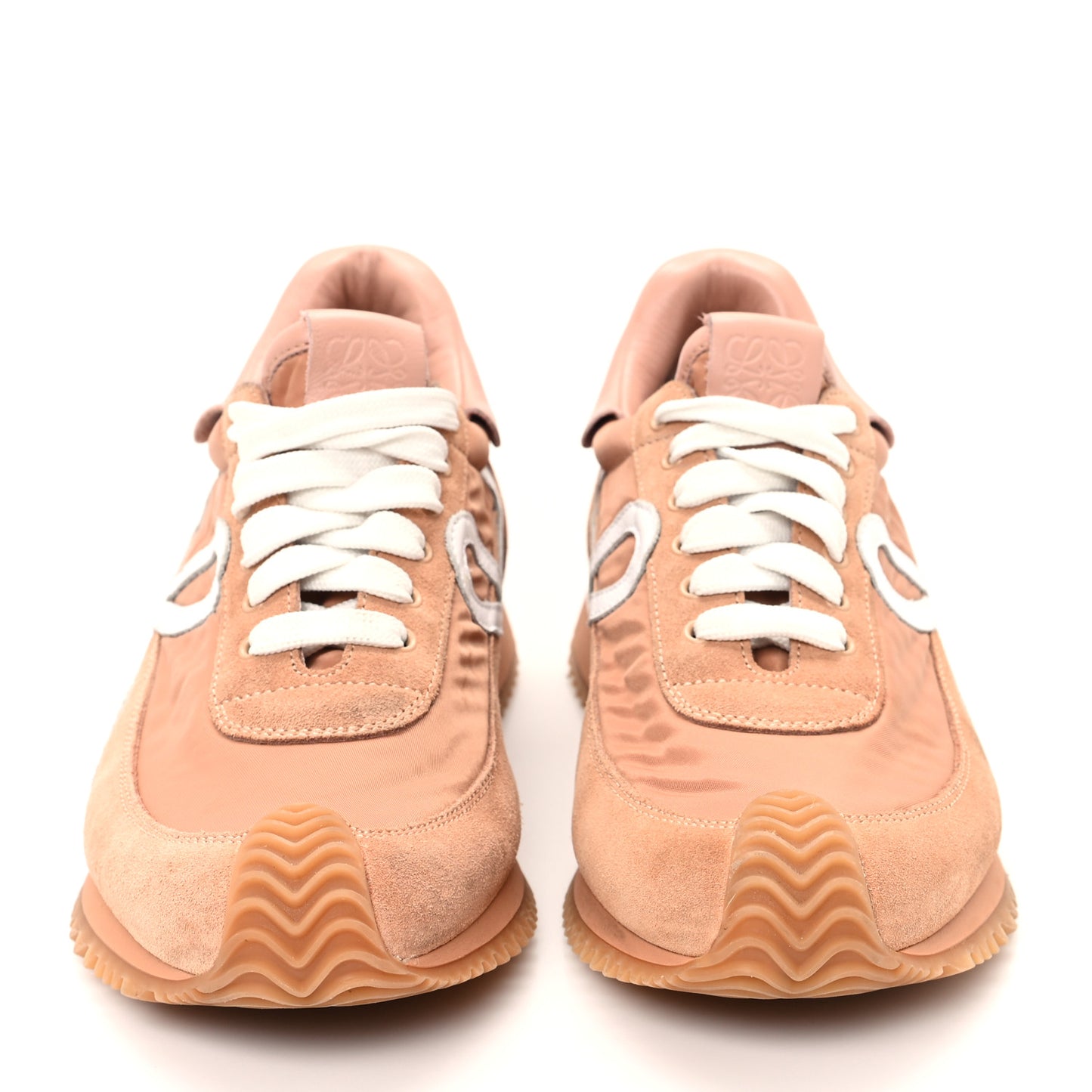 Nylon Suede Flow Runner Sneakers 38 Powder