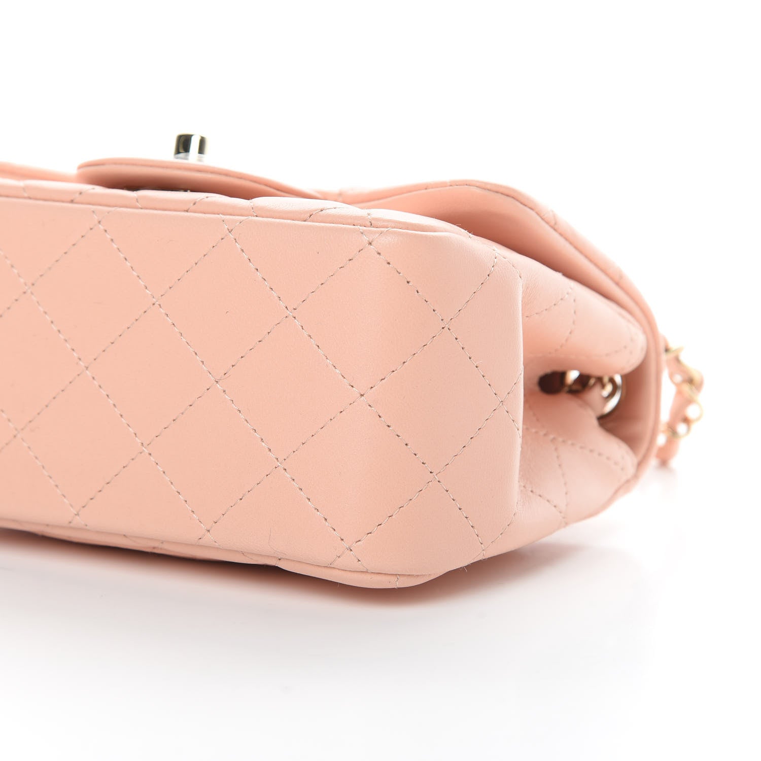 Chanel Lambskin Quilted Mini Square Flap Light Pink 10 of 10