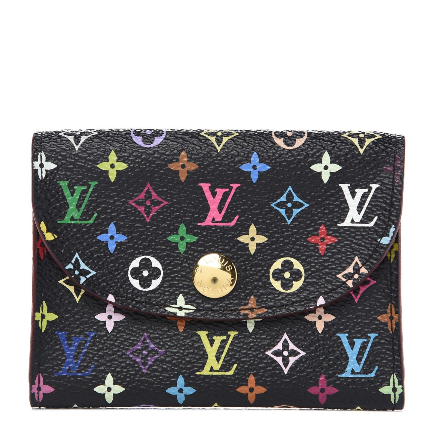 Monogram Multicolor Business Card Holder Black Grenade