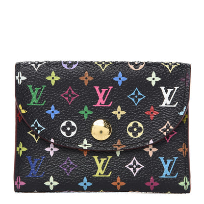 Louis Vuitton Monogram Multicolor Business Card Holder Black Grenade 1 of 7
