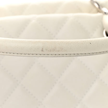 Chanel Caviar Quilted CC Timeless Bowler White 18 of 23