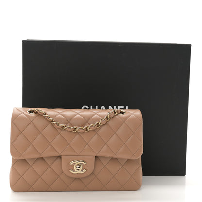 Chanel Lambskin Quilted Small Double Flap Beige 11 of 11