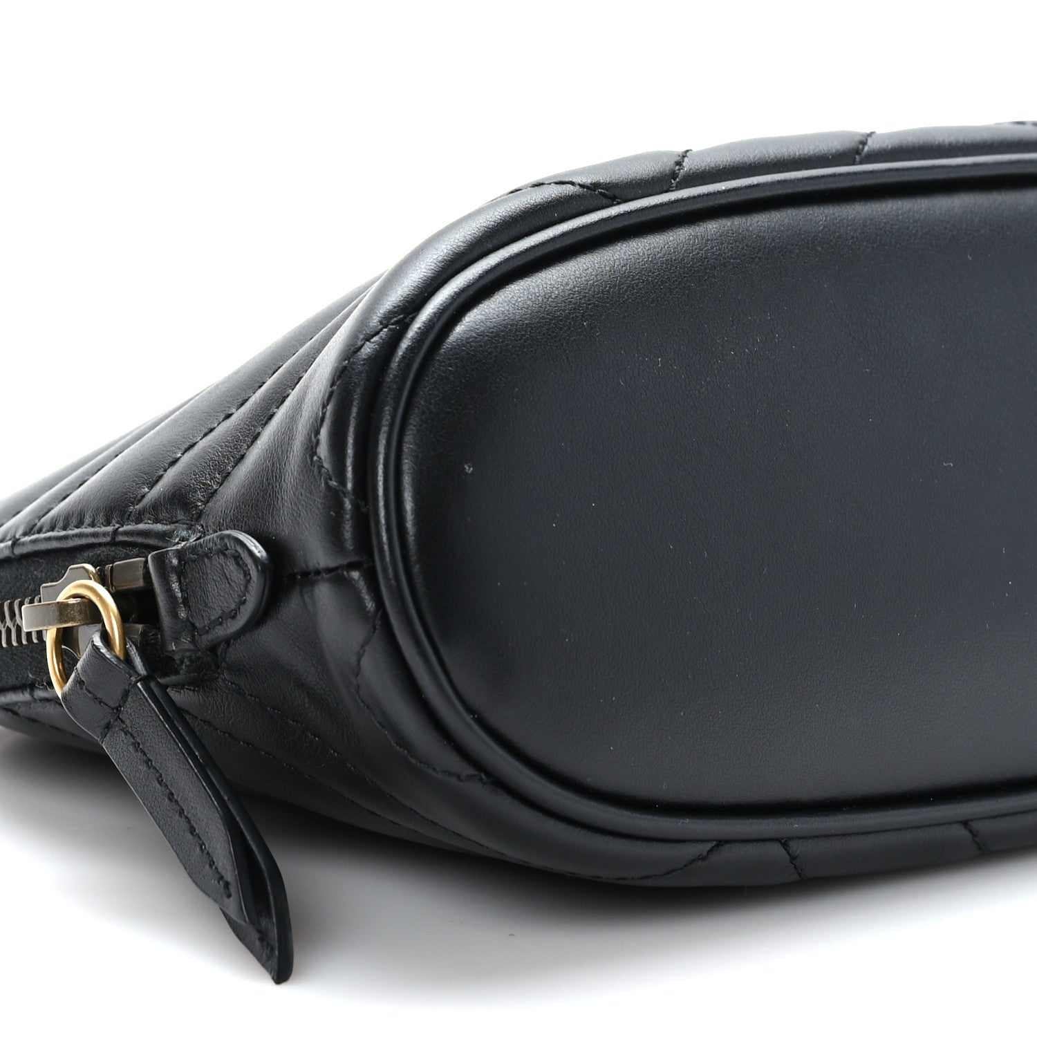 Gucci Calfskin Matelasse Large GG Marmont Pouch Cosmetic Case Black 8 of 10