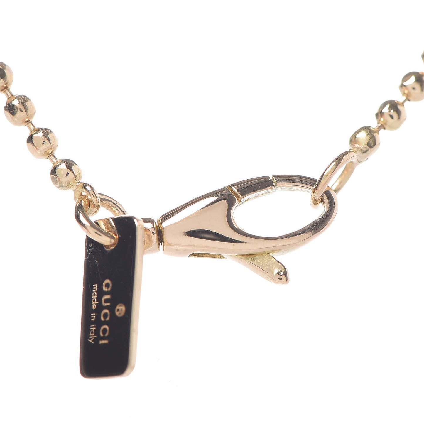 18K Yellow Gold Icon Fringe Pendant Necklace