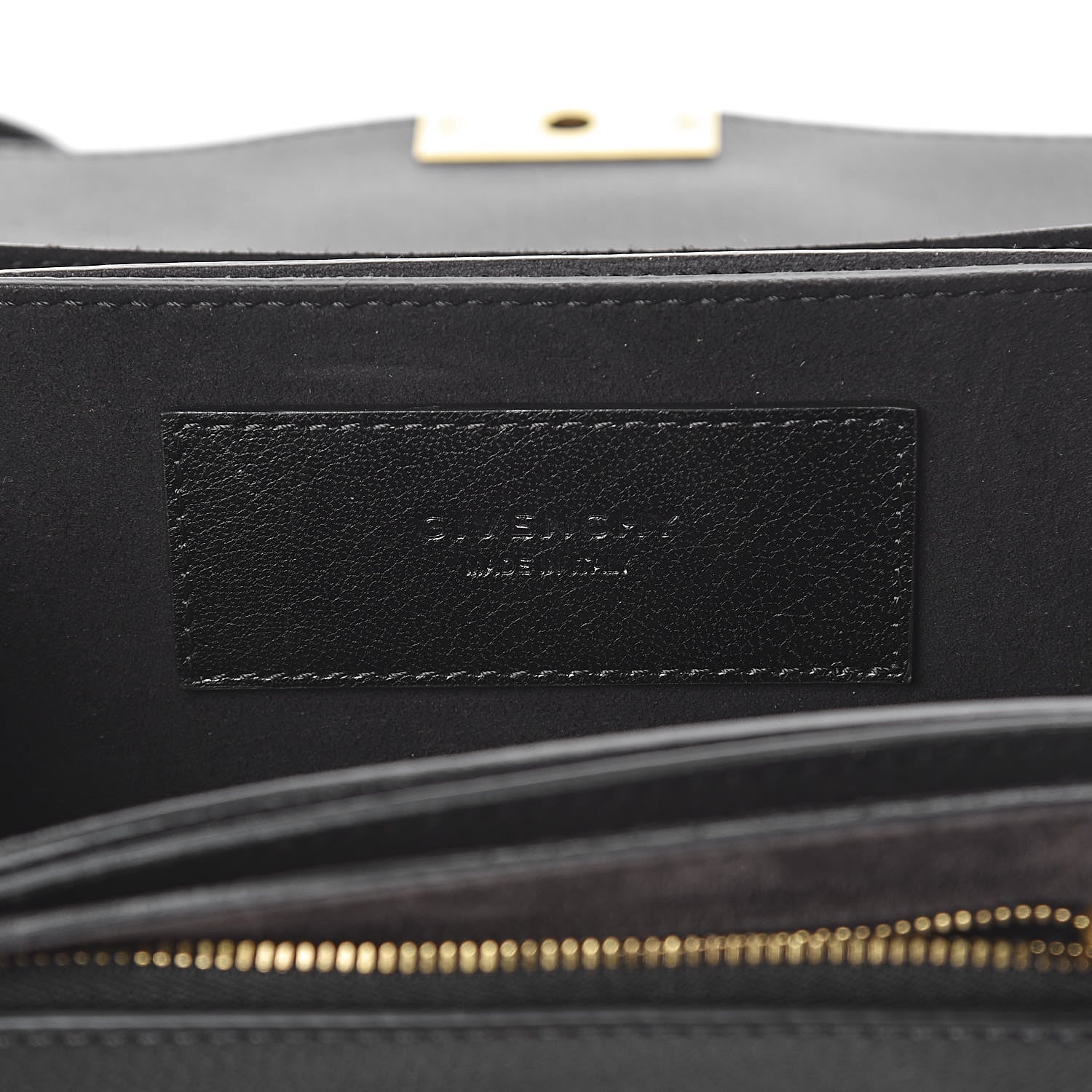 Givenchy Goatskin Suede Small GV3 Shoulder Bag Black 6 of 12
