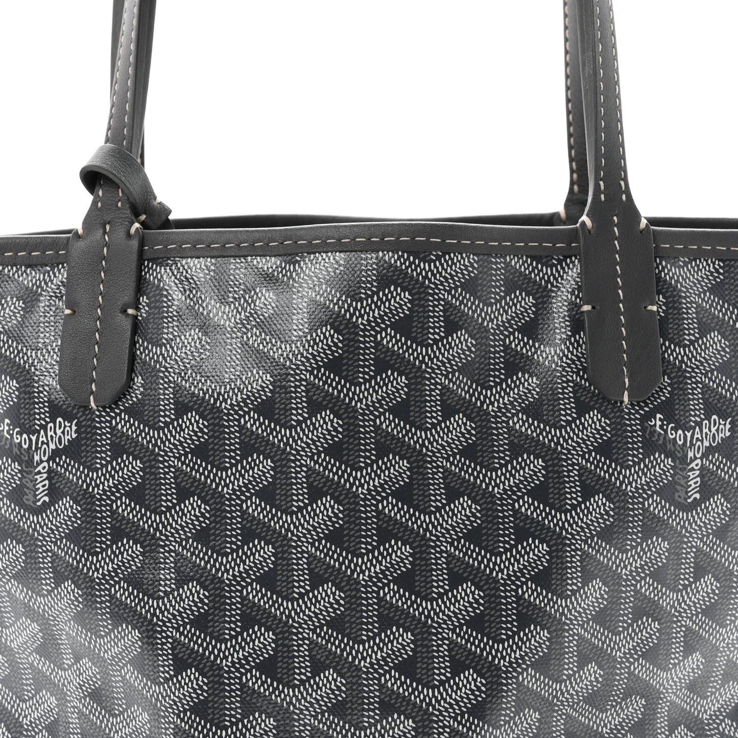 Goyardine Reversible Mini Anjou Grey