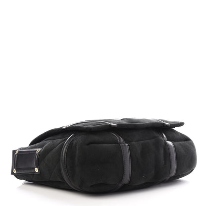 Chanel Suede Sparkling Winter Messenger Black 3 of 10
