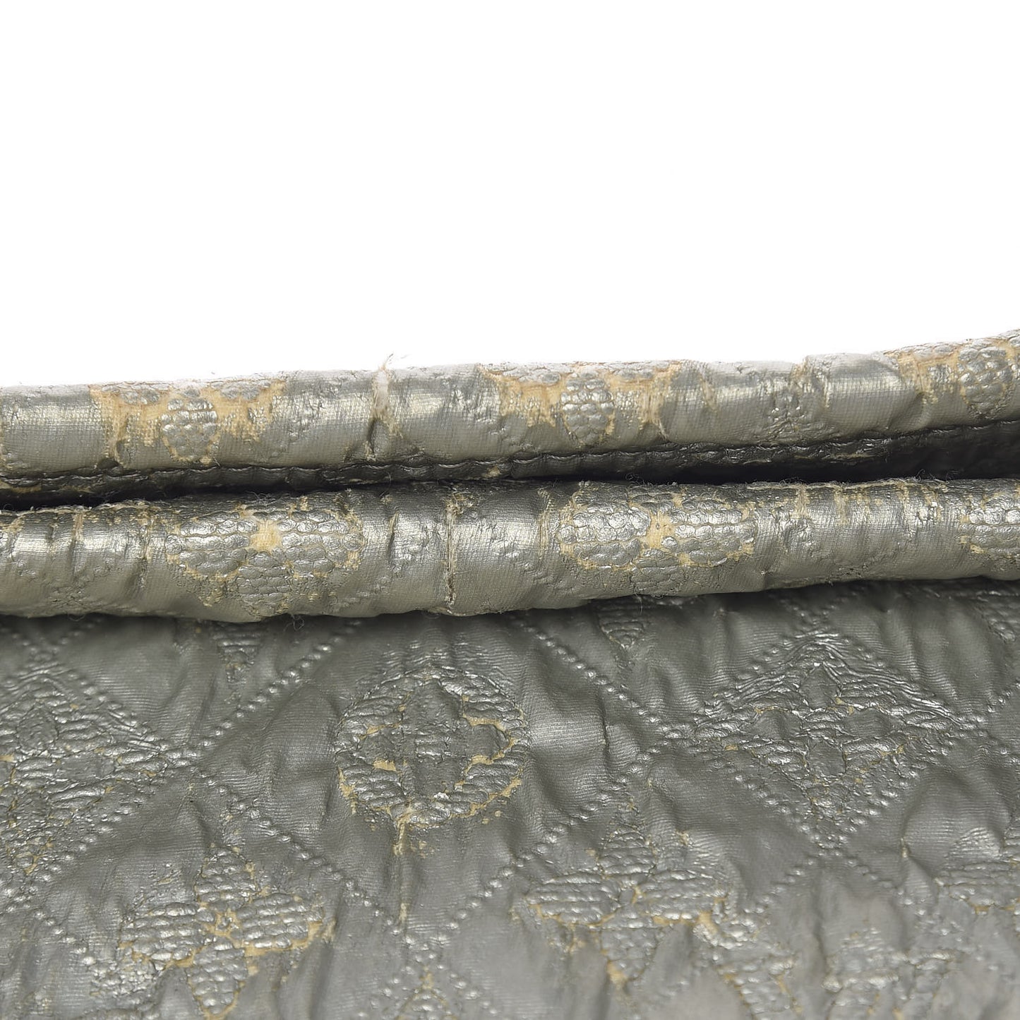 Jacquard Quilted Monogram Limelight Clutch GM Perle