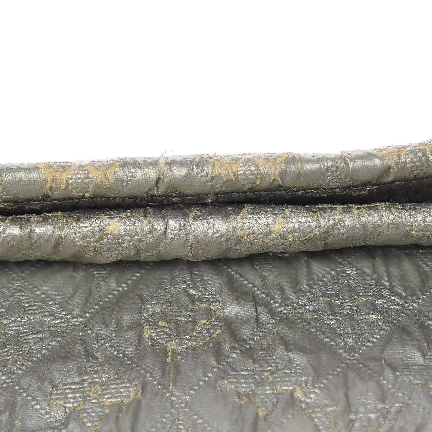 Louis Vuitton Jacquard Quilted Monogram Limelight Clutch GM Perle 14 of 20