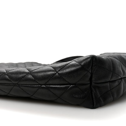 Saint Laurent Lambskin Quilted Maxi Icare Shopping Tote Black 9 of 9