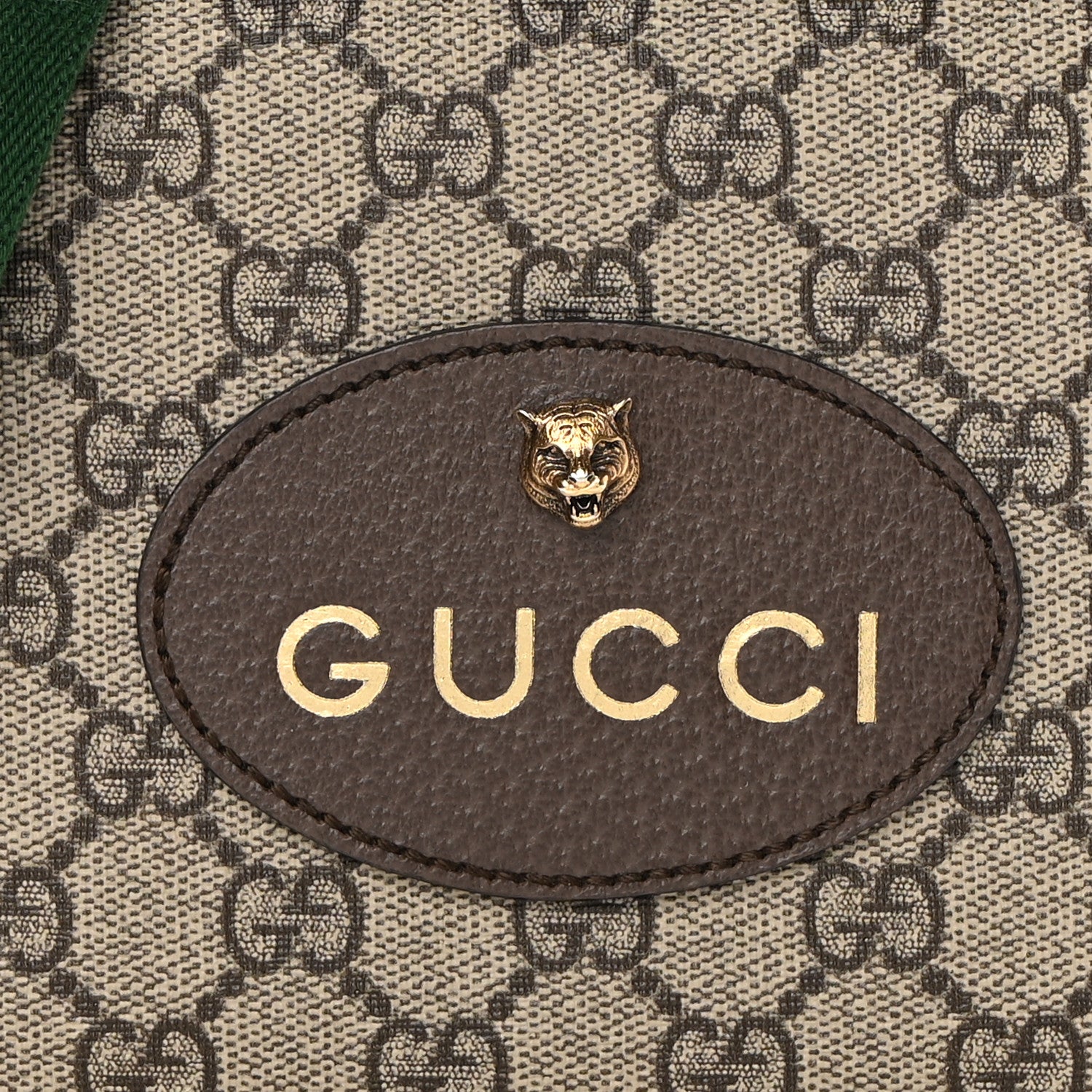 Gucci GG Supreme Monogram Web Neo Vintage Shoulder Bag Beige New Acero Crop 8 of 13