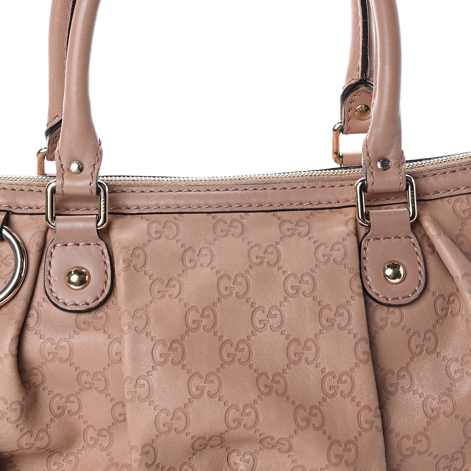 Gucci Guccissima Medium Sukey Top Handle Bag Dusty Rose 6 of 8