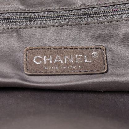 Chanel Vinyl Graphic Edge Tote Black 6 of 13