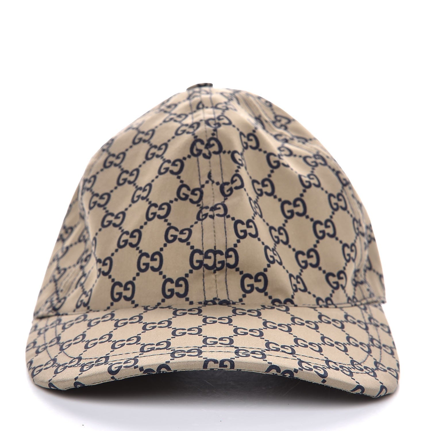 Gucci Cotton Monogram GG Web Baseball Hat M Beige 3 of 9