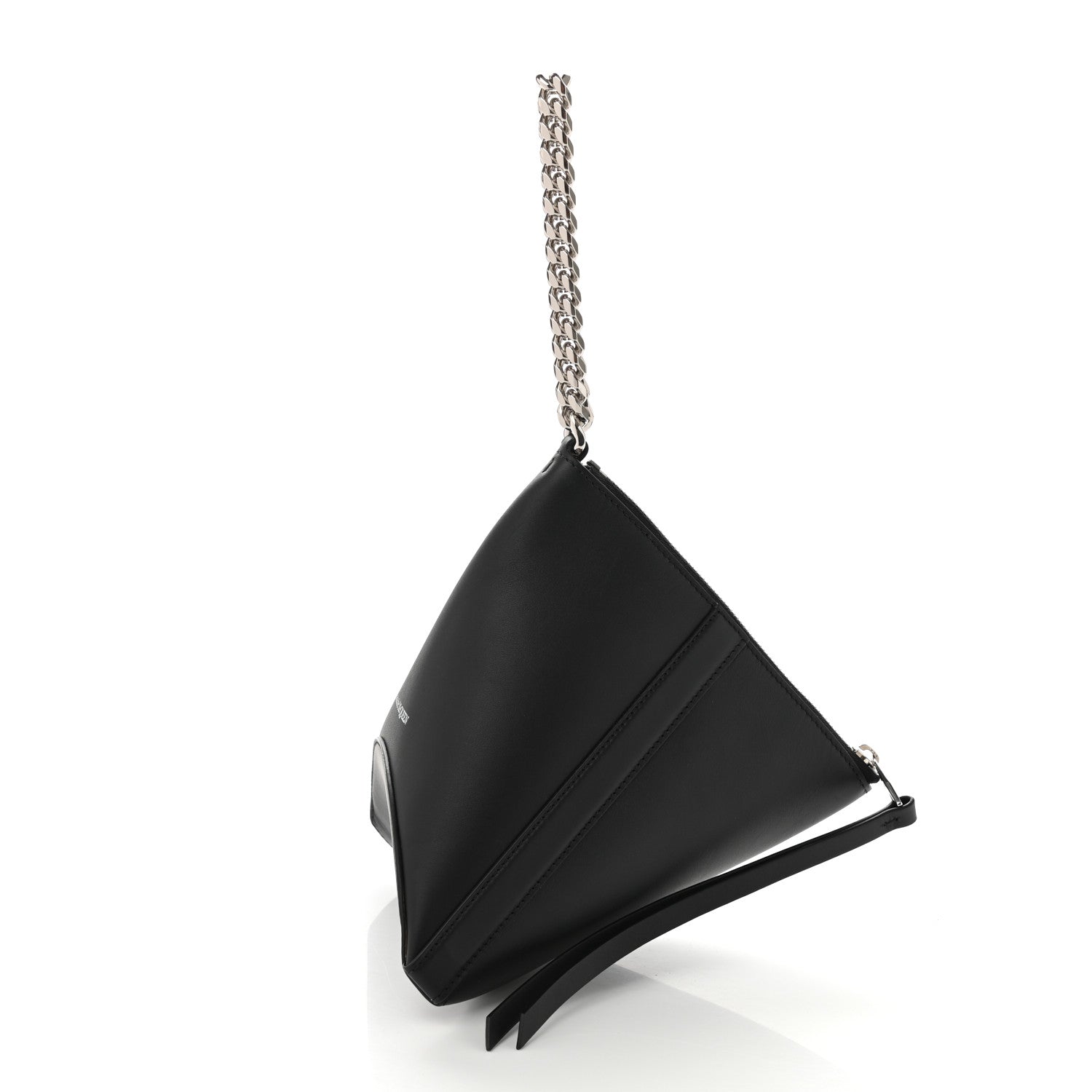 Alexander McQueen Calfskin The Curve Pouch Black 5 of 9