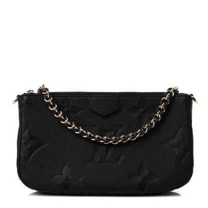 Louis Vuitton Empreinte Monogram Giant Multi Pochette Accessories Large Pochette Black 1 of 5