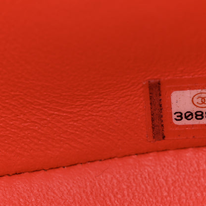 Chanel Lambskin Quilted Mini Rectangular Flap Coral 7 of 10