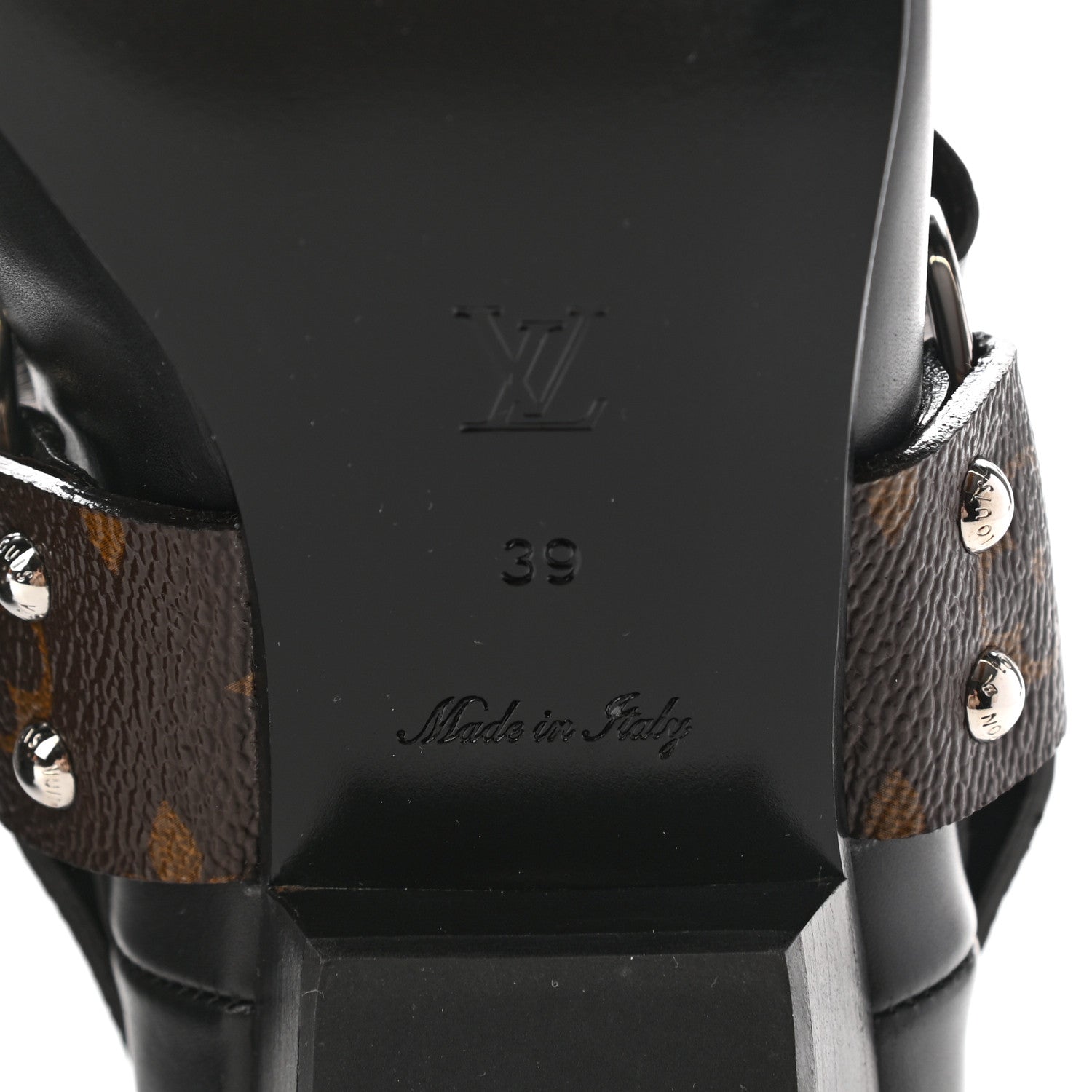 Louis Vuitton Calfskin Monogram Rhapsody High Boots 39 Black 6 of 11