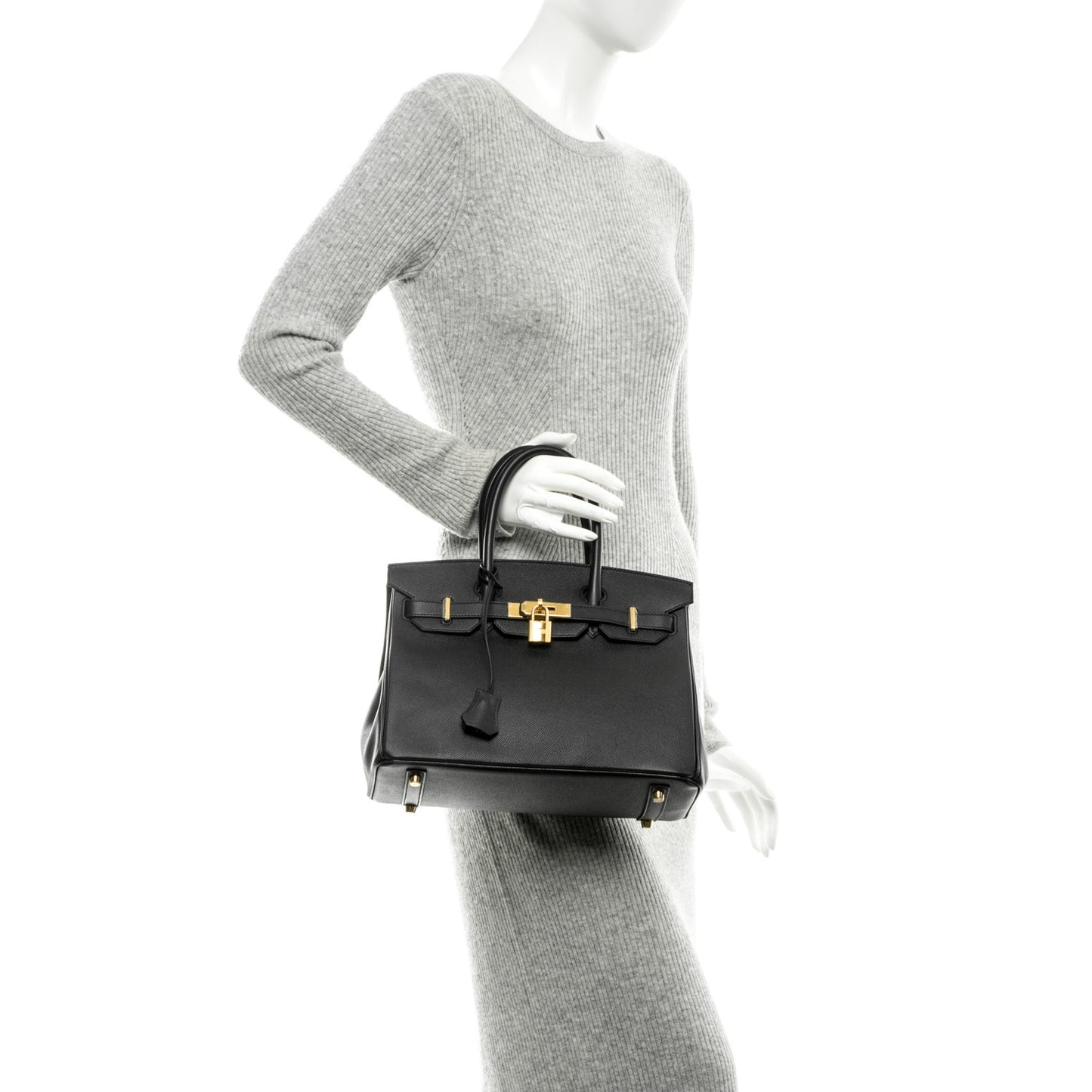 Epsom Birkin 30 Black