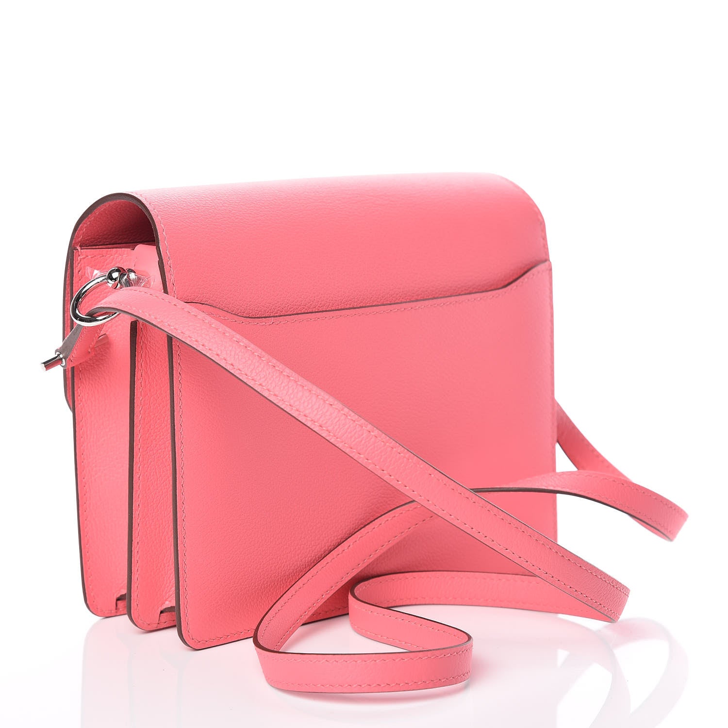 Hermes Evercolor Mini Sac Roulis Rose Azalee 3 of 9