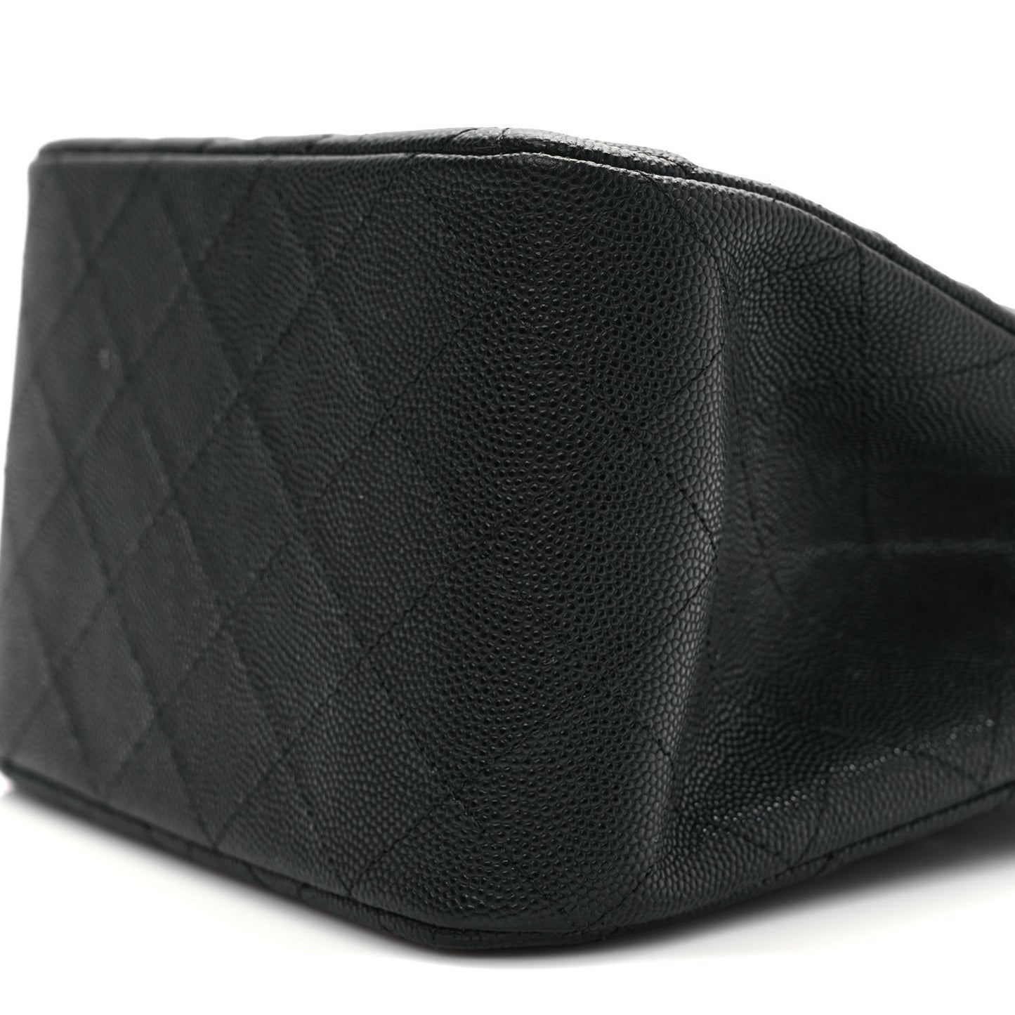 Caviar Quilted Mini Bucket Bag Black