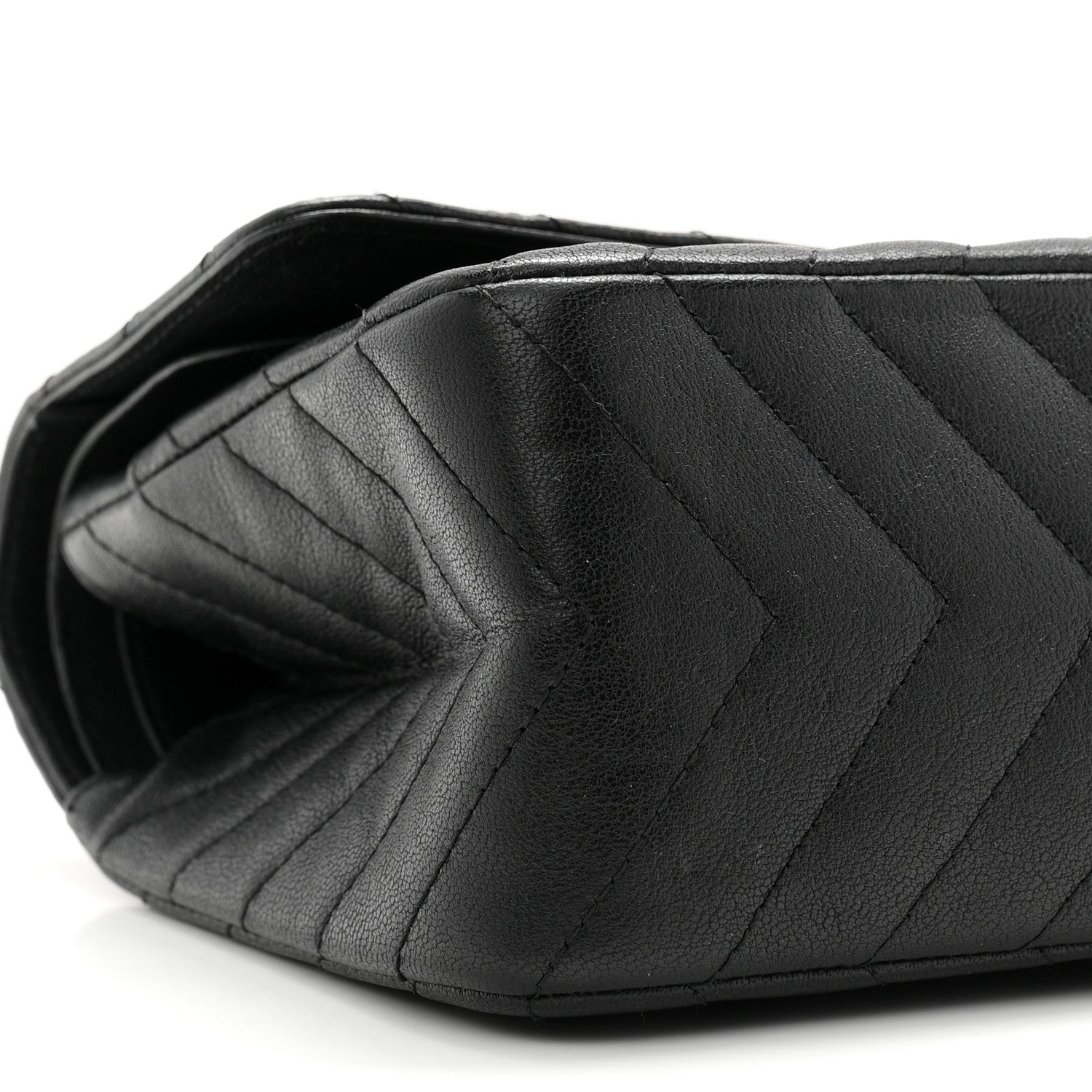 Chanel Sheepskin Chevron Quilted 2.55 Reissue 225 Double Flap So Black 9 of 10