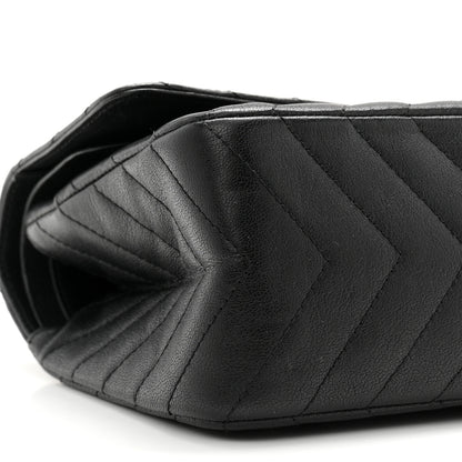 Chanel Sheepskin Chevron Quilted 2.55 Reissue 225 Double Flap So Black 9 of 10