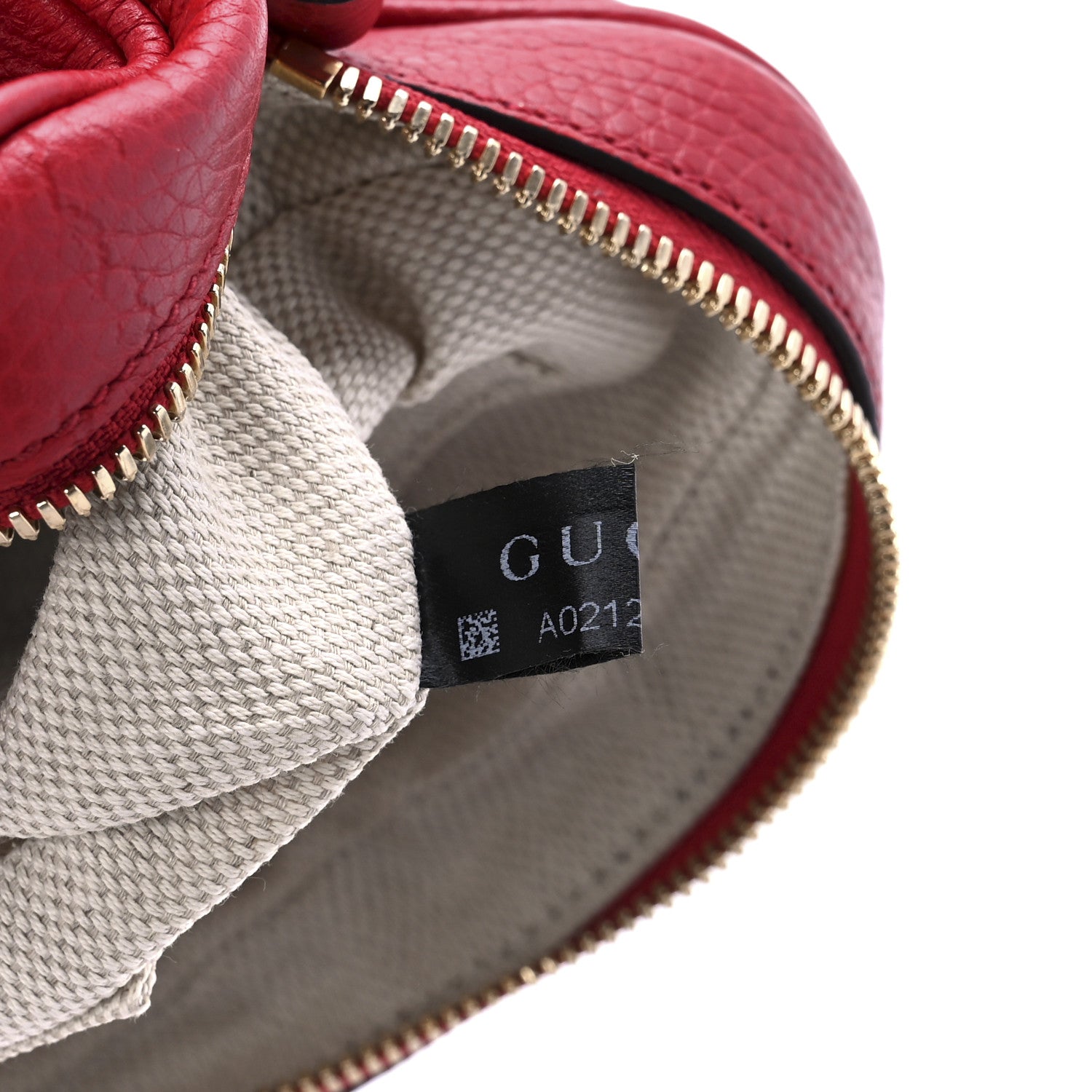 Gucci Pebbled Calfskin Small Soho Disco Bag Tabasco Red 8 of 10