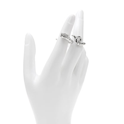 Boucheron 18K White Gold Diamond Kaa Double Trouble Snake Ring 53 6.25 2 of 5