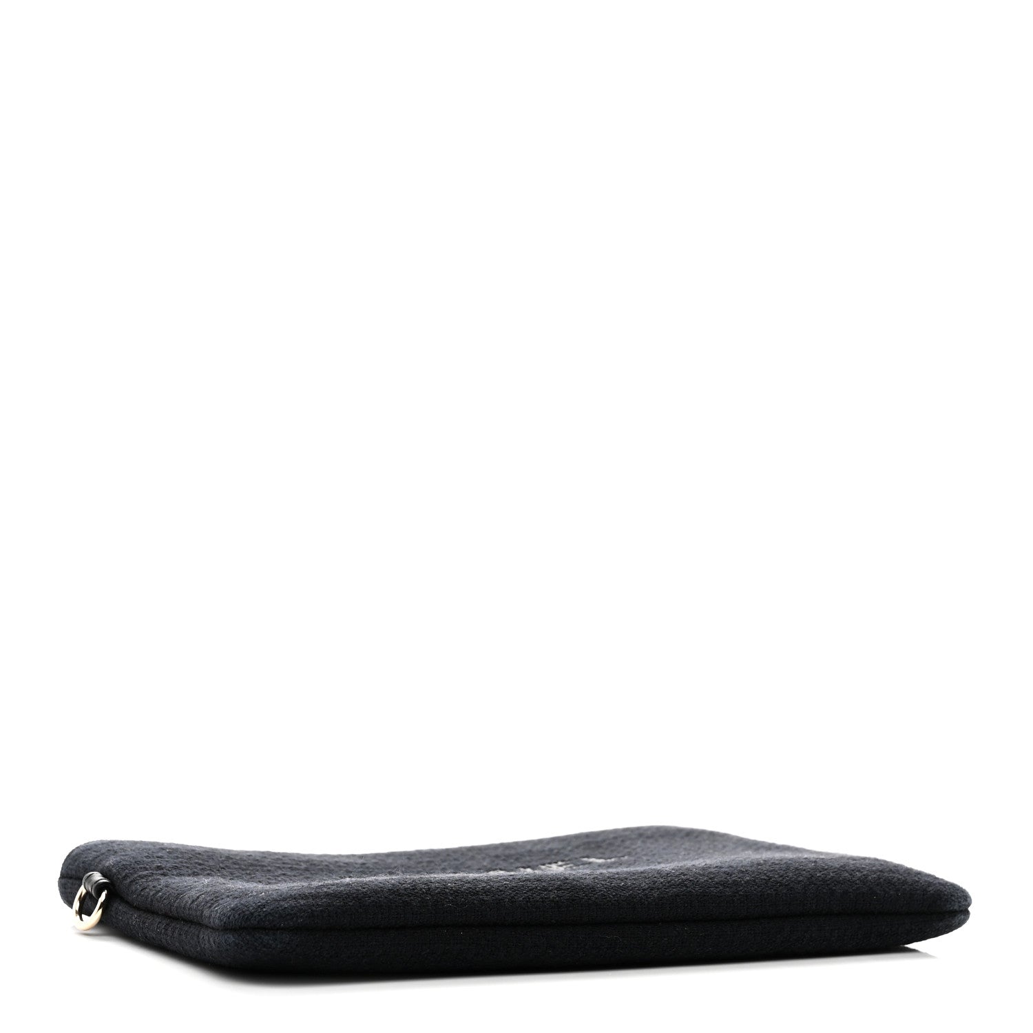 Chanel Mixed Fibers Small Deauville Pouch Black 3 of 5