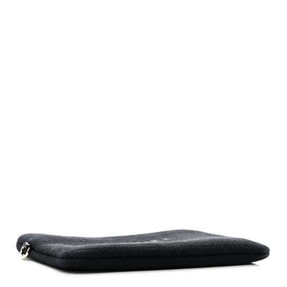 Chanel Mixed Fibers Small Deauville Pouch Black 3 of 5