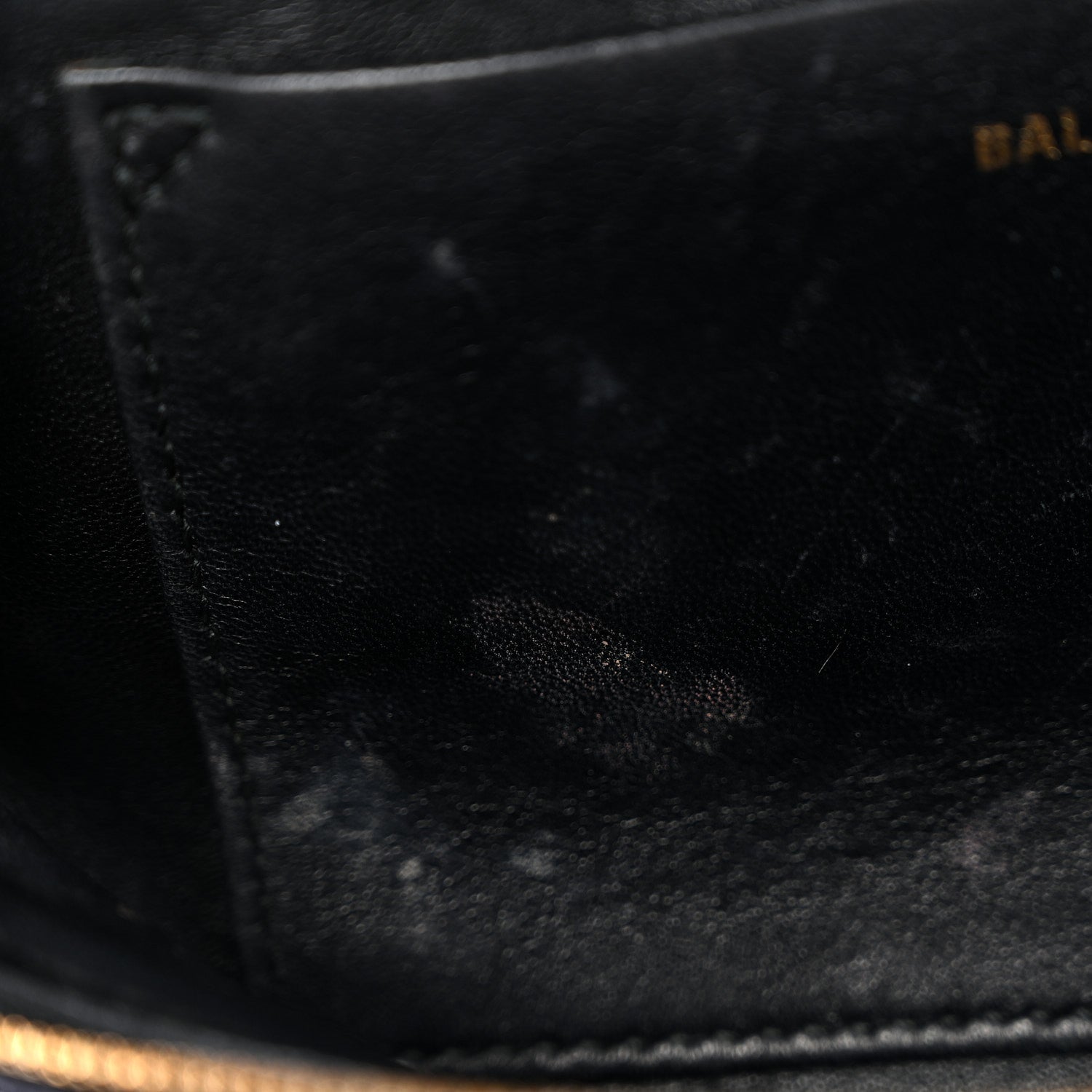 Balenciaga Crushed Velvet Logo Embossed XXS Souvenir Belt Bag Black 10 of 10