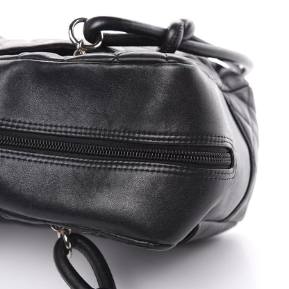 Chanel Calfskin Quilted Large Cambon Bowler Black White 17 of 22