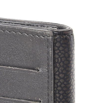 Chanel Metallic Caviar Timeless CC Large Gusset Flap Wallet Dark Silver 12 of 15