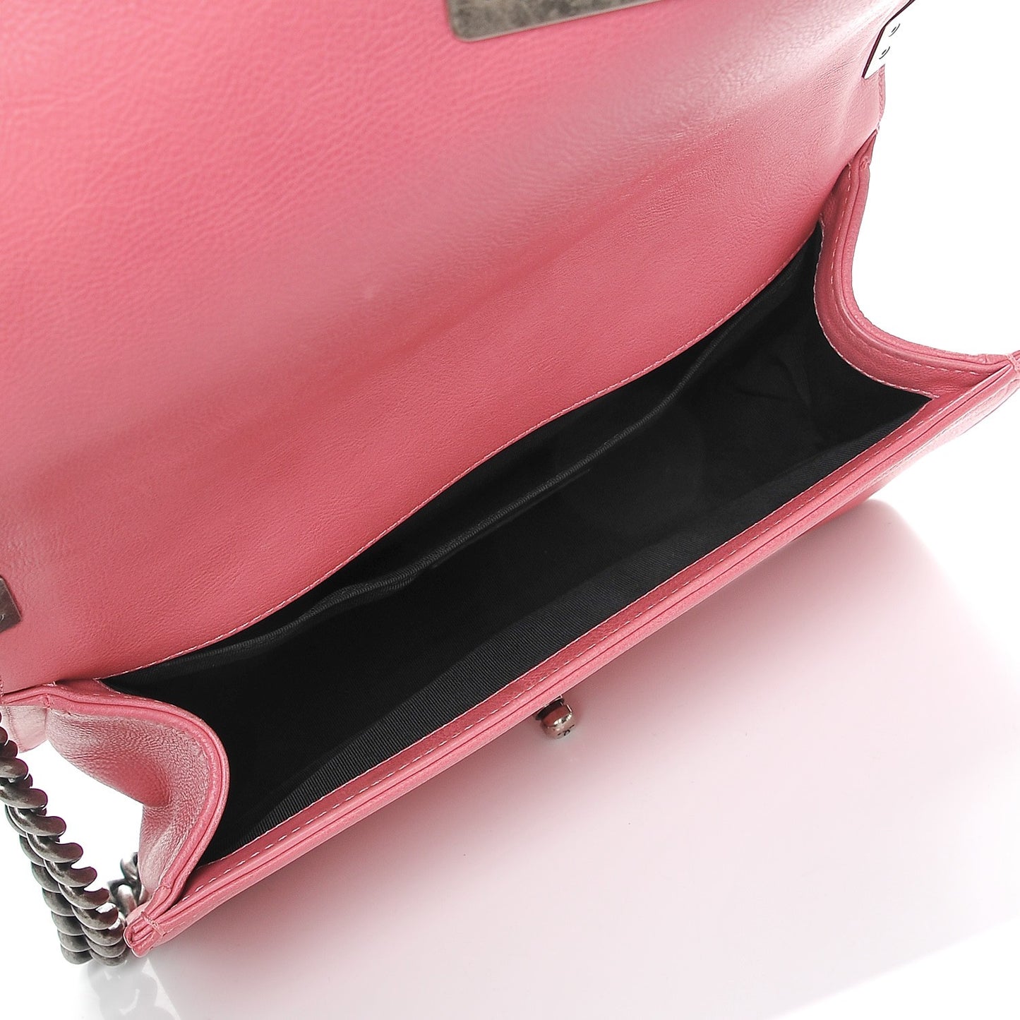 Calfskin Quilted Medium Boy Flap Pink