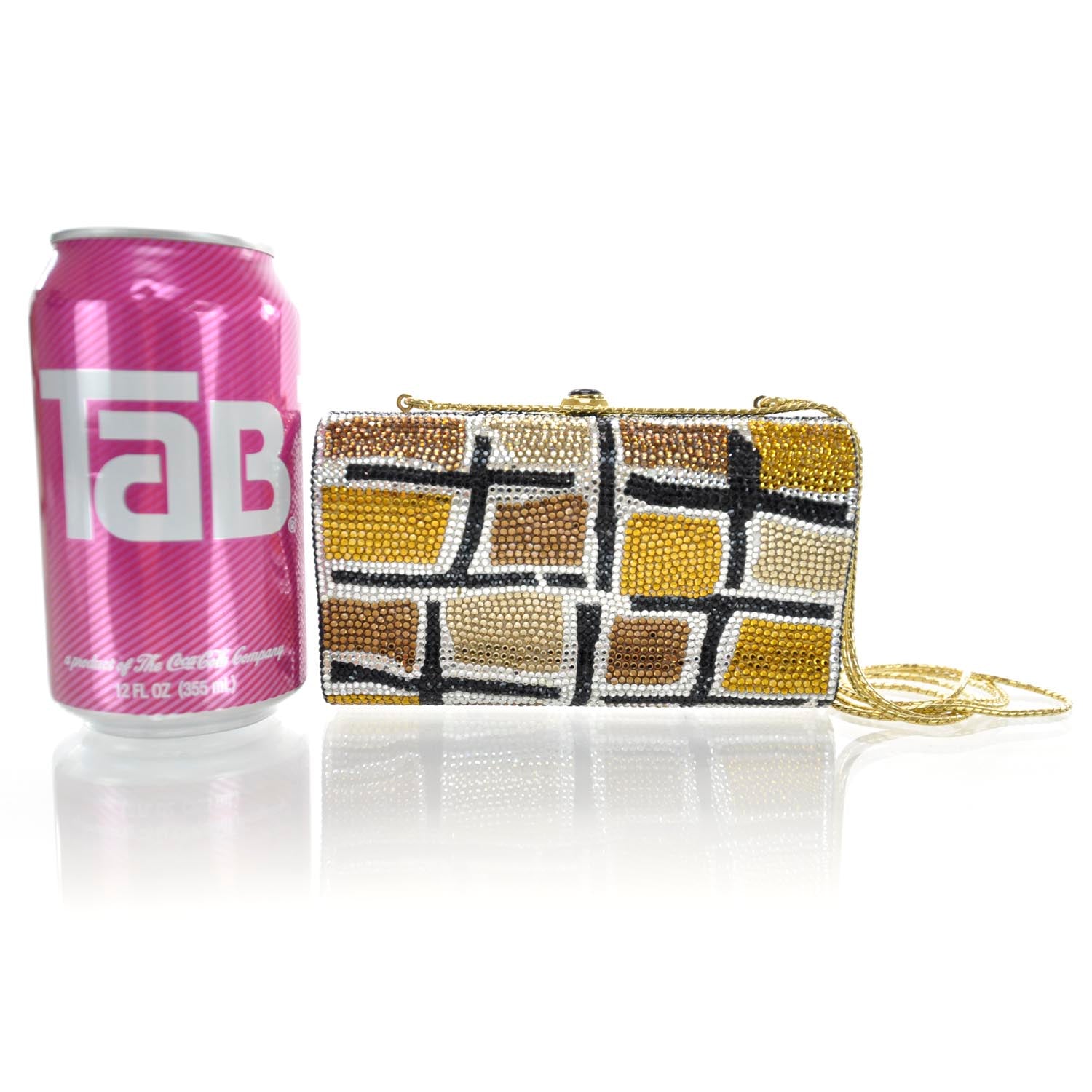 Judith Leiber Swarovski Crystal Minaudiere Clutch Multicolor 2 of 9